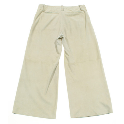 Theory Trousers Suede in Beige