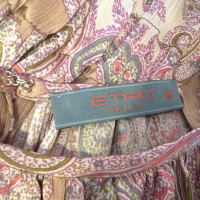Etro Robe en soie avec motif