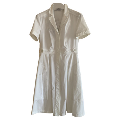 Versace Kleid aus Baumwolle in Weiß