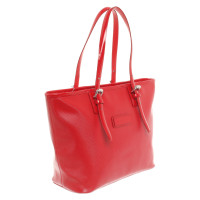 Longchamp Shopper Patent leather in Red