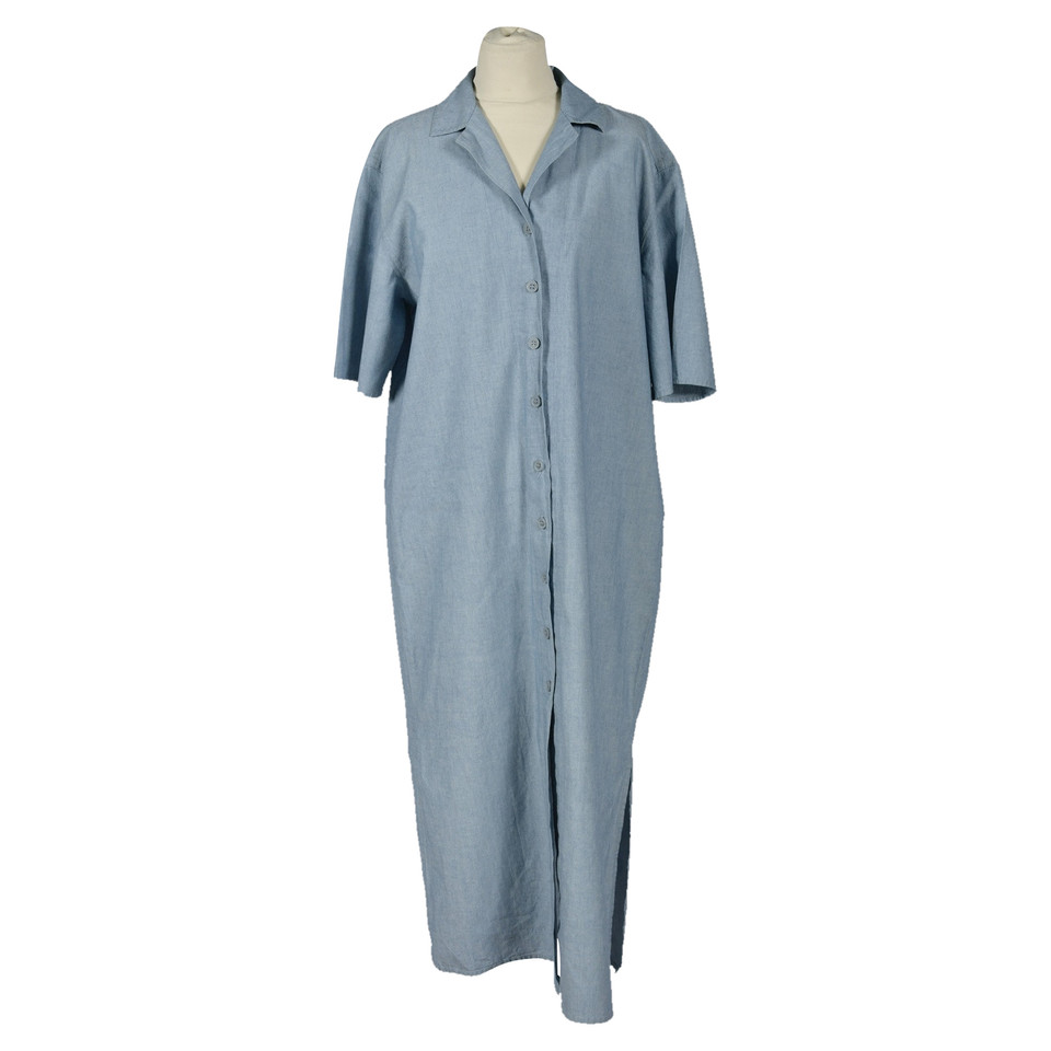 Marina Rinaldi Kleid aus Baumwolle in Blau