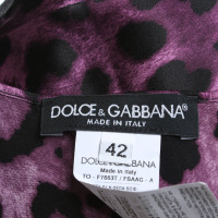 Dolce & Gabbana Top mit Animal-Print