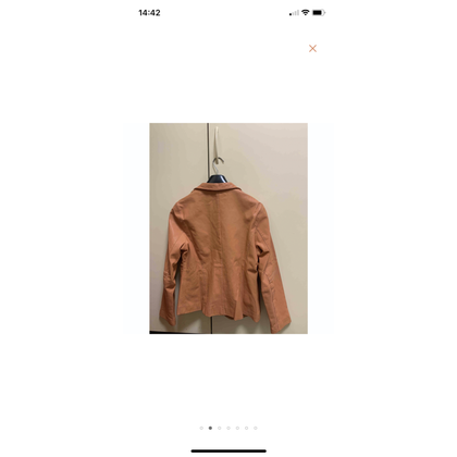 Steffen Schraut Jacket/Coat Leather in Orange