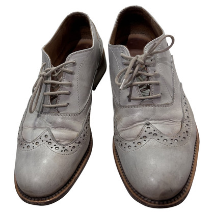 Pollini Lace-up shoes Leather in Grey