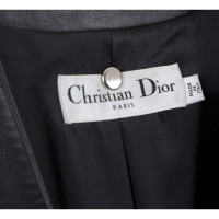 Christian Dior Giacca/Cappotto in Pelle in Nero