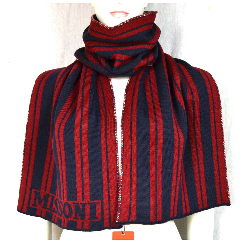 Missoni Schal/Tuch aus Wolle in Rot