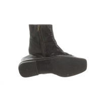 Tomas Maier Bottines en Cuir verni en Noir