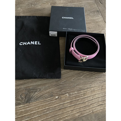 Chanel Belt Leather in Pink