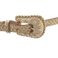 Reptile's House Ceinture en Cuir en Doré