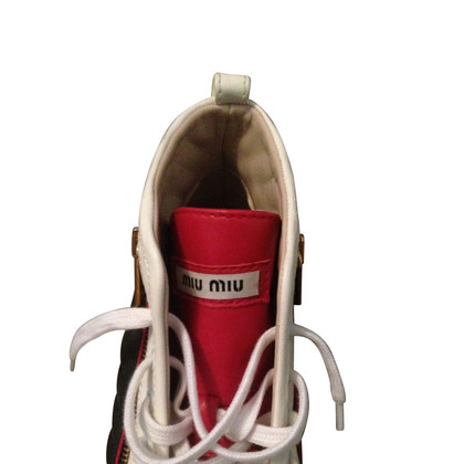 Miu Miu High-top sneakers leather