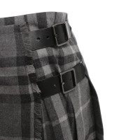 Burberry Geplooide rok met geblokt patroon