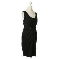 Rich & Royal Jersey dress in black with ruffle