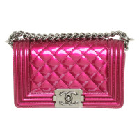 Chanel Boy Small Patent leather in Pink