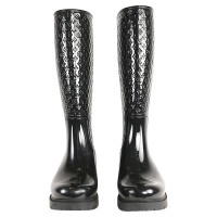 Louis Vuitton Rubber boots / rain boots in black lacquer