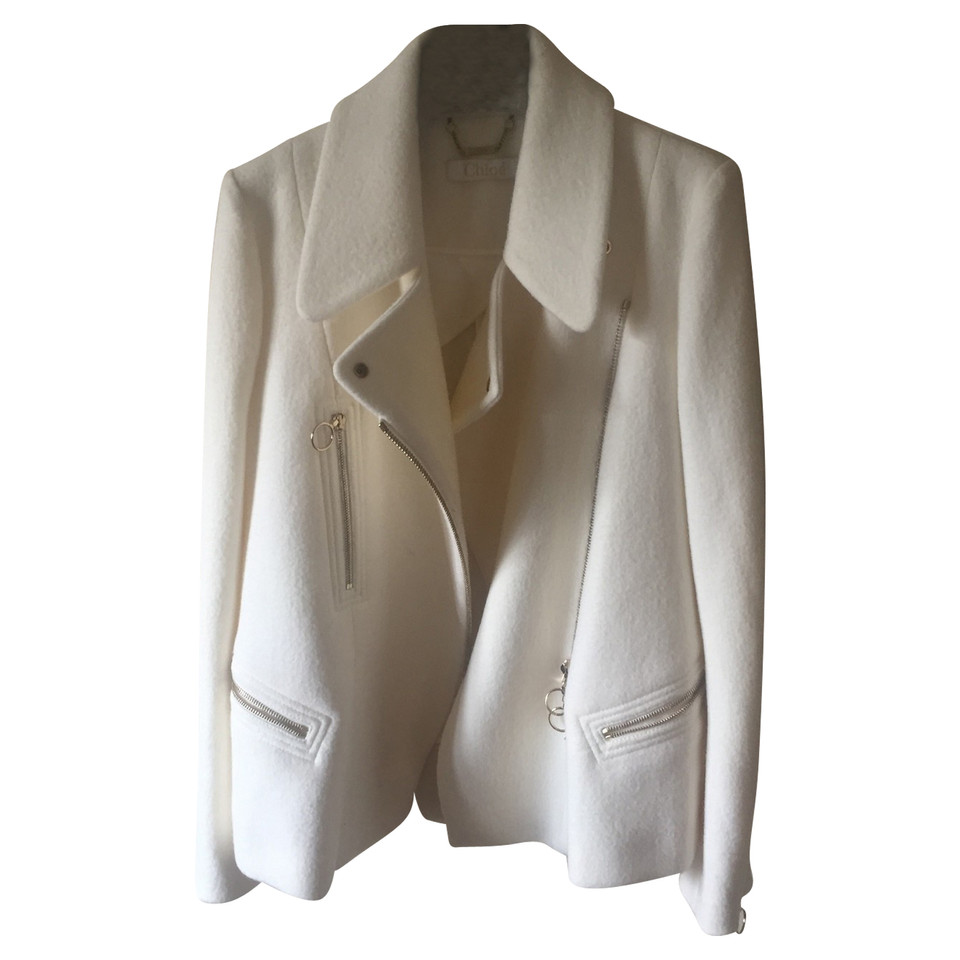 Chloé Jacket/Coat Wool in White