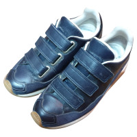 Christian Dior Sneakers aus Leder in Blau