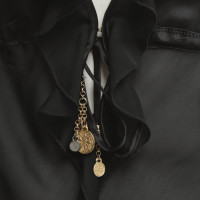 Roberto Cavalli Silk top in black