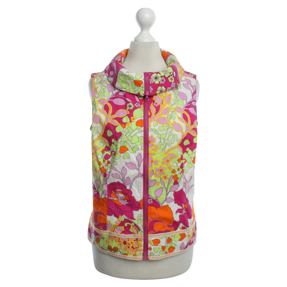 Moschino Patterned vest in color