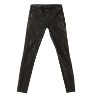 Drome Paire de Pantalon en Cuir en Noir