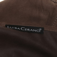 Luisa Cerano Leather jacket in brown