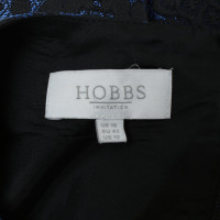 Hobbs Robe Jacquard en bleu / noir