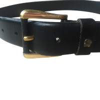Aigner Black leather belt