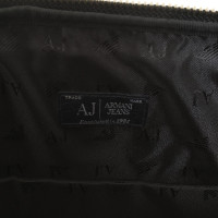 Armani Jeans Sac en cuir verni pour ordinateur portable