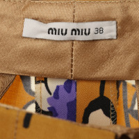 Miu Miu Trousers with flower patterns