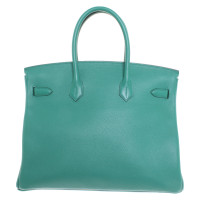 Hermès Birkin Bag 35 aus Leder in Grün
