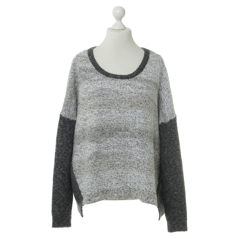 French Connection Sequin sweater in grey