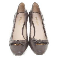 Prada Leather pumps with bow