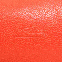 Longchamp Handtas Leer in Rood