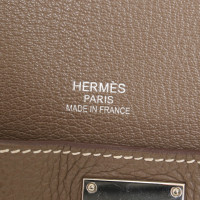 Hermès Jypsière 34 Leer in Taupe