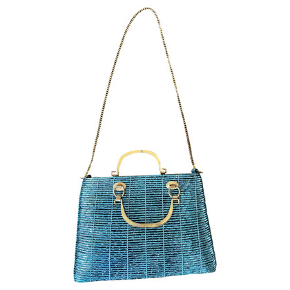 Roberta Di Camerino Shoulder bag Leather in Turquoise