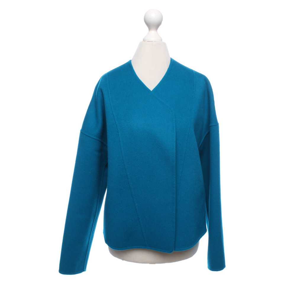 Diane Von Furstenberg Jacke/Mantel aus Wolle in Blau