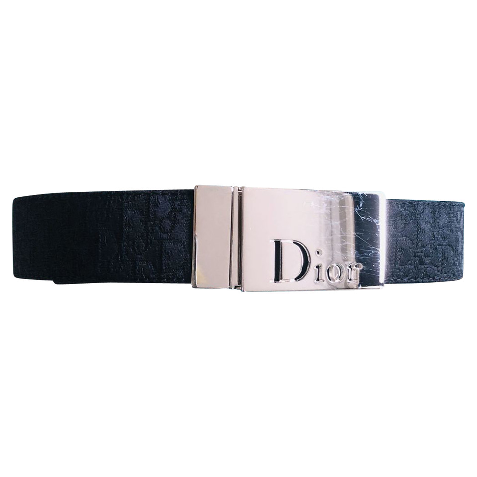Christian Dior Gürtel aus Jeansstoff in Schwarz