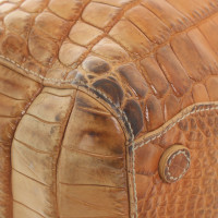 Jil Sander Borsa realizzata in pelle di coccodrillo in beige
