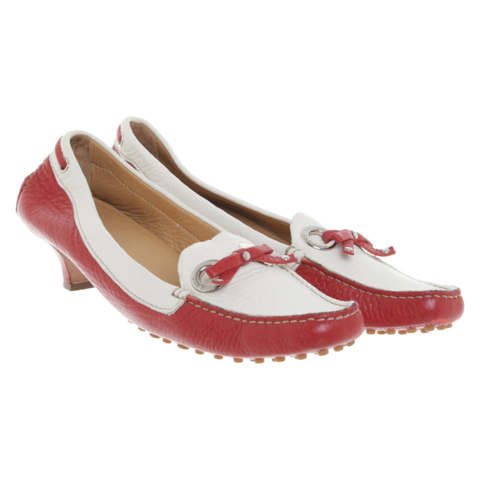 Car Shoe pumps in rood / wit