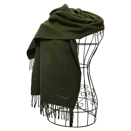 Hermès Schal/Tuch aus Kaschmir in Grün