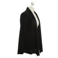 Velvet Cashmere cardigan in black