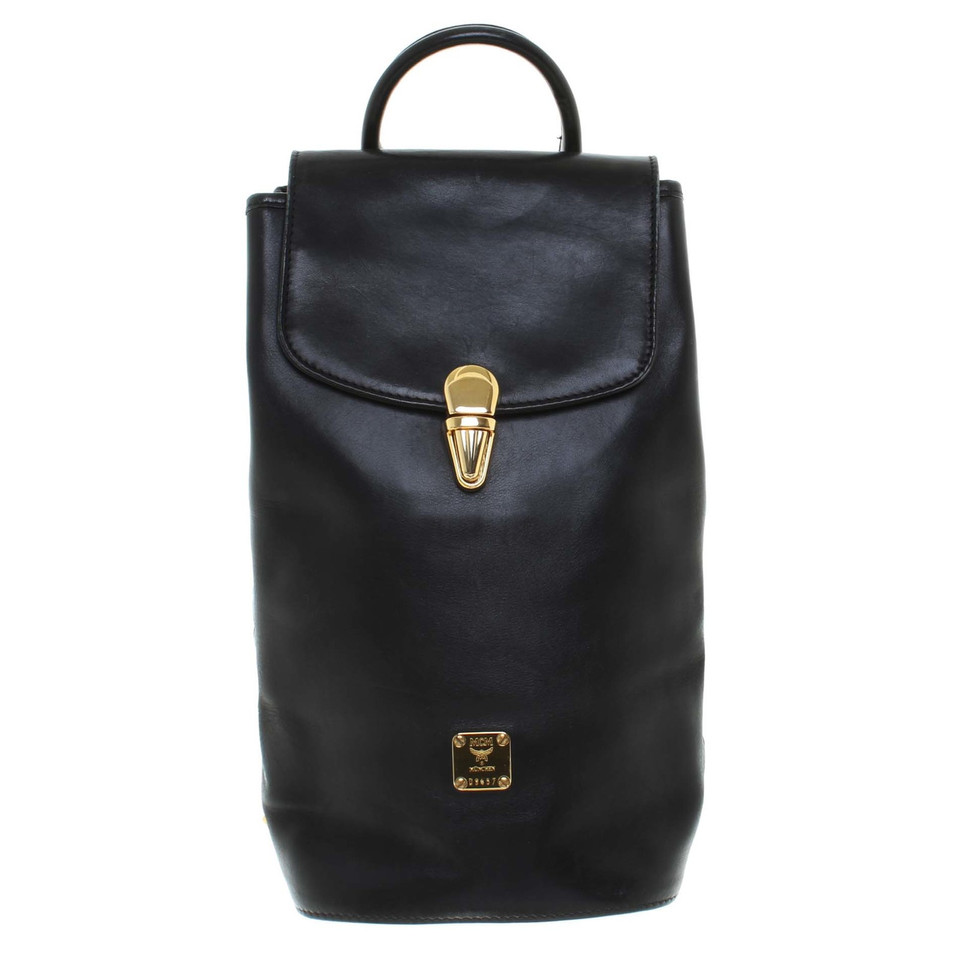 Mcm Small black backpack