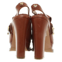 Twin Set Simona Barbieri Fox-gekleurde sandalen