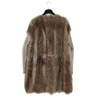 Giambattista Valli Jacket/Coat Fur in Taupe