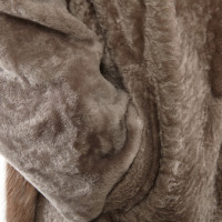 Giambattista Valli Jacket/Coat Fur in Taupe