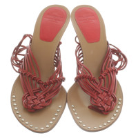 Philosophy Di Alberta Ferretti Sandalen Leer in Rood