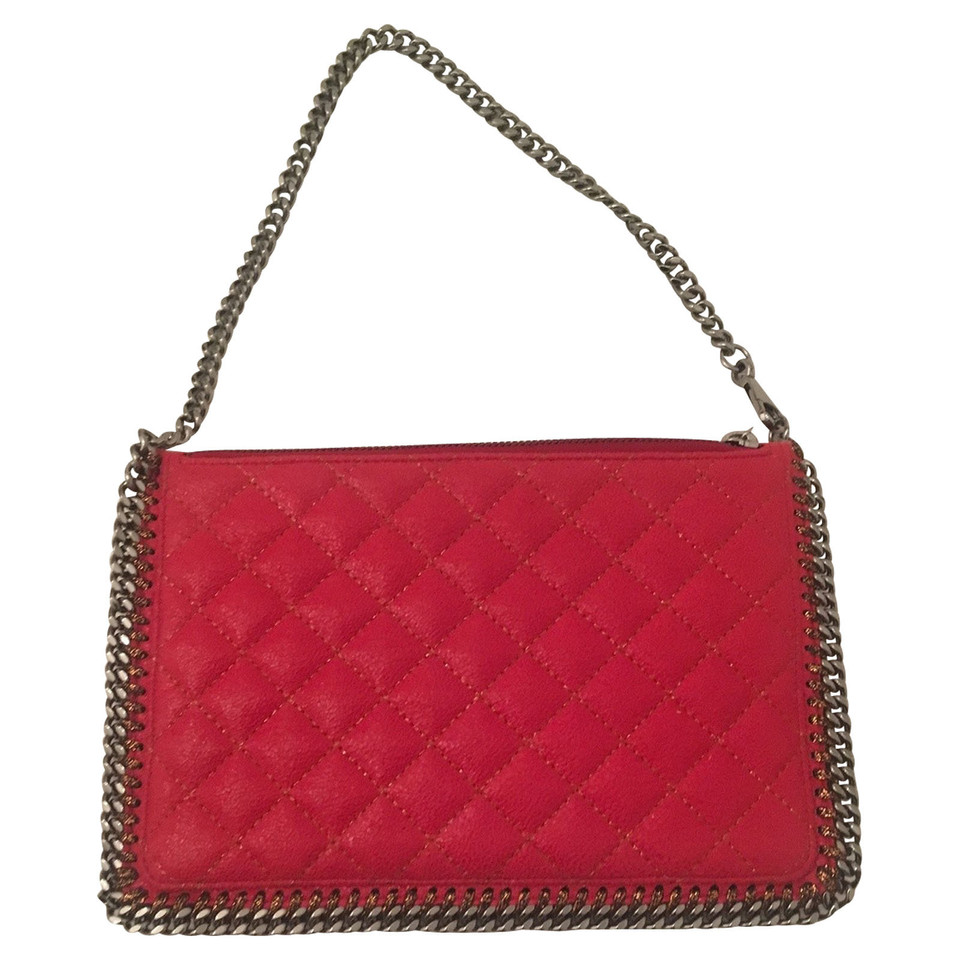 Stella McCartney Clutch Bag Leather in Red