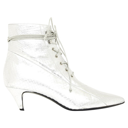 Saint Laurent Ankle boots in Silvery