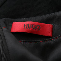 Hugo Boss Jurk Wol in Zwart