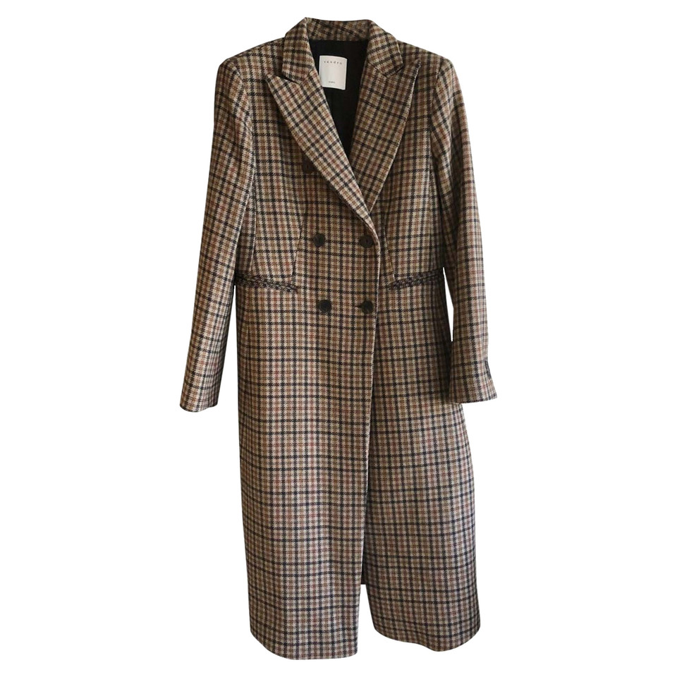 Sandro Coat with plaid pattern