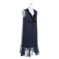 See By Chloé Transparentes Kleid in Marineblau